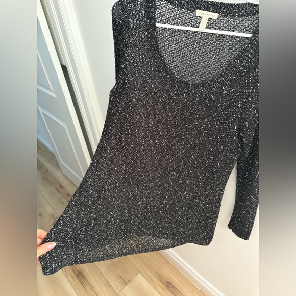 Eileen Fisher Black and White Knit Top - Picture 6 of 7